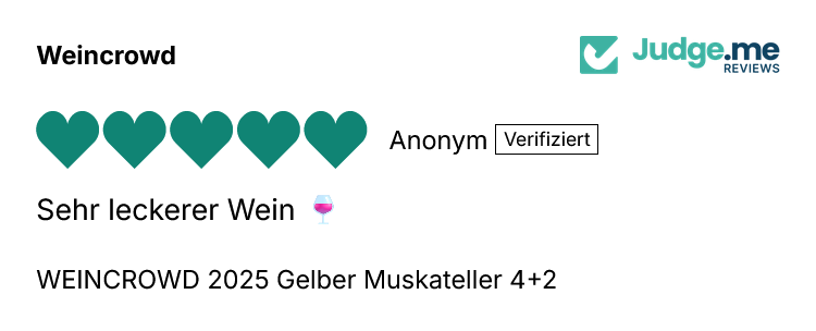 WEINCROWD 2025 Gelber Muskateller 4+2 Aktion